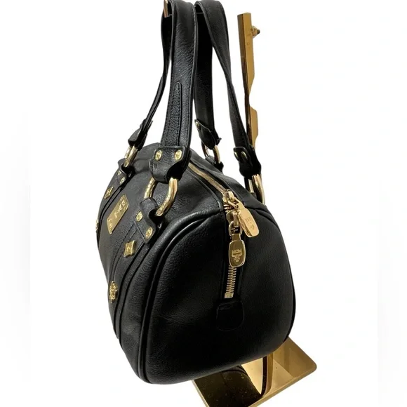 MCM Black Leather Boston Bag - Picture 5 of 15